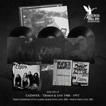 CADAVER Demos & Live 1988-1991 – 3LP BLACK , PRE-ORDER [VINYL 12"]
